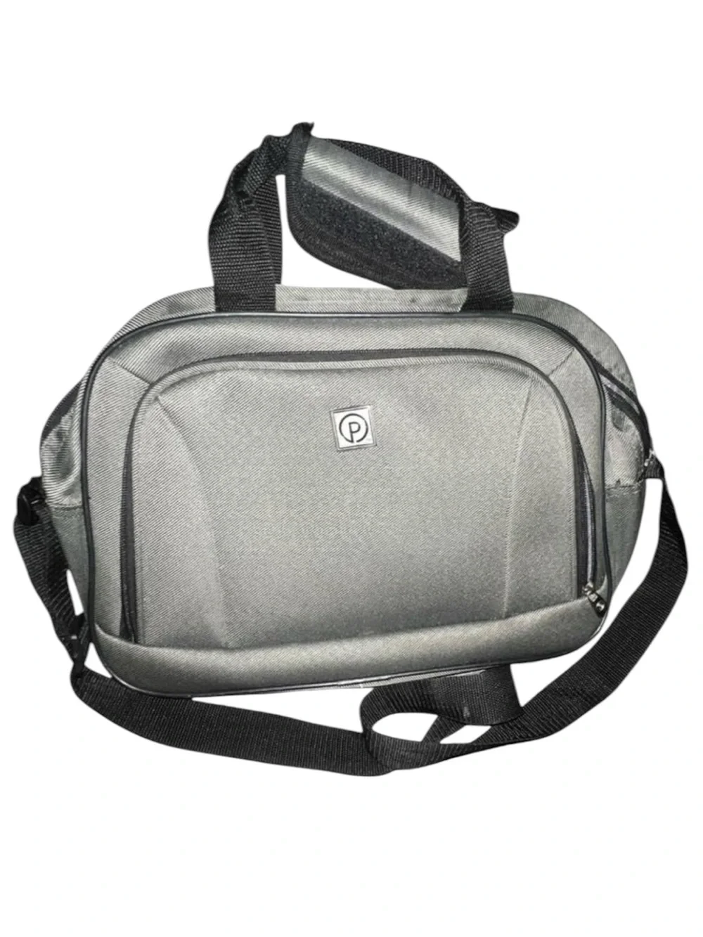 Protegè Gray Black Men’s Travel Laptop Shoulder Tote Bag